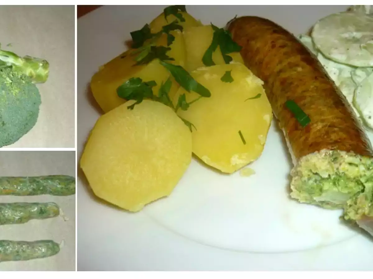 Heute gibt es hausgemachte Brokkoli-Würstchen