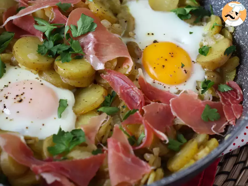 Huevos rotos, das supereinfache spanische Rezept aus Kartoffeln und Eiern, foto 2