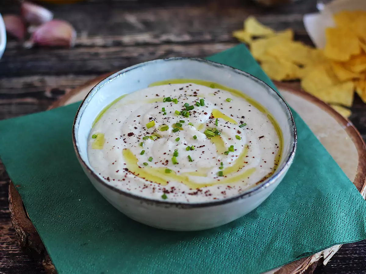 Hummus aus weißen Bohnen und Kokosmilch - foto 3