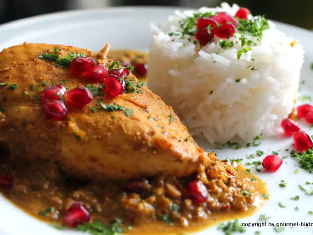 Ich gebe es zu, persisches Safranhuhn ist nicht regional…