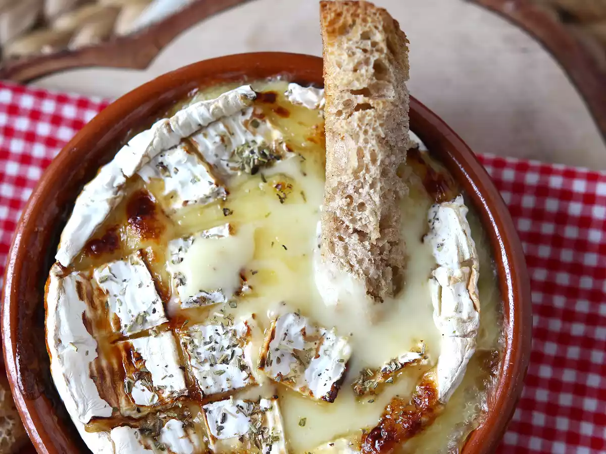 Im Air Fryer gebratener Camembert, der schön flüssig ist! - foto 5