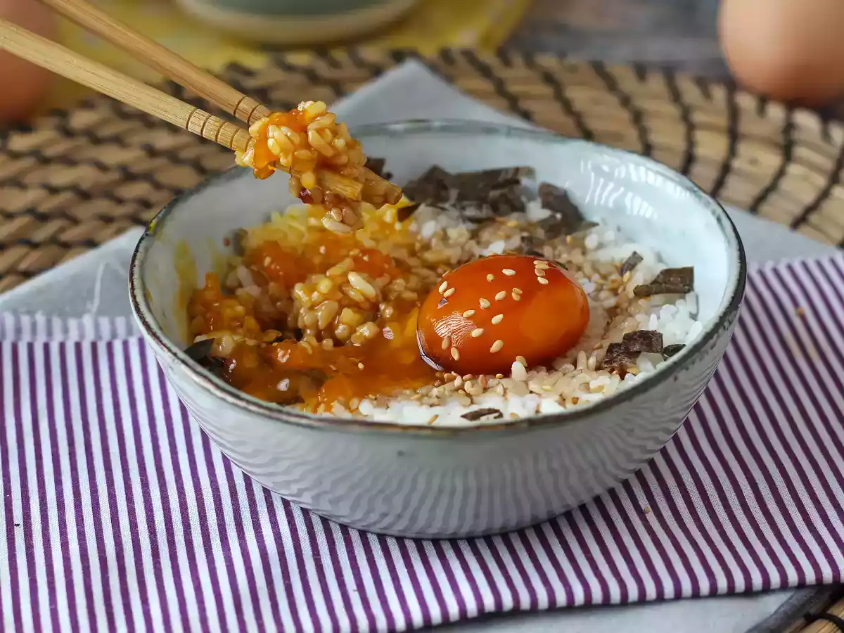 In Sojasauce kandierte Eigelbe - foto 3