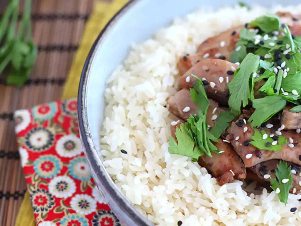 In Sojasauce und Honig mariniertes Hähnchen - foto 4