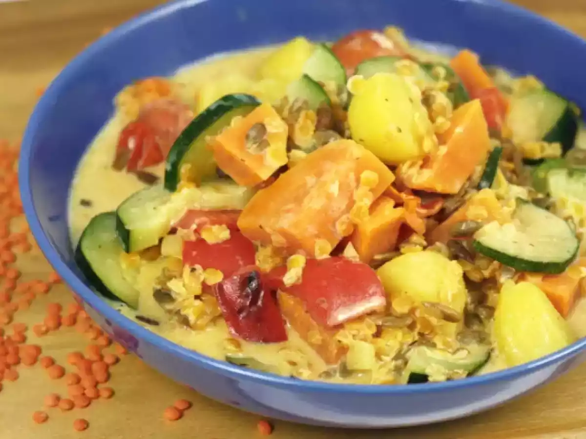 Ingwer-Linsengemüse