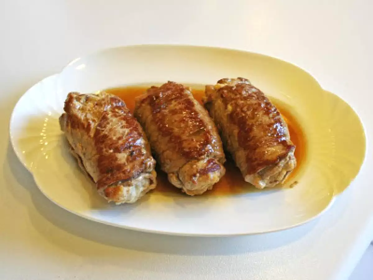 Involtini con pancetta