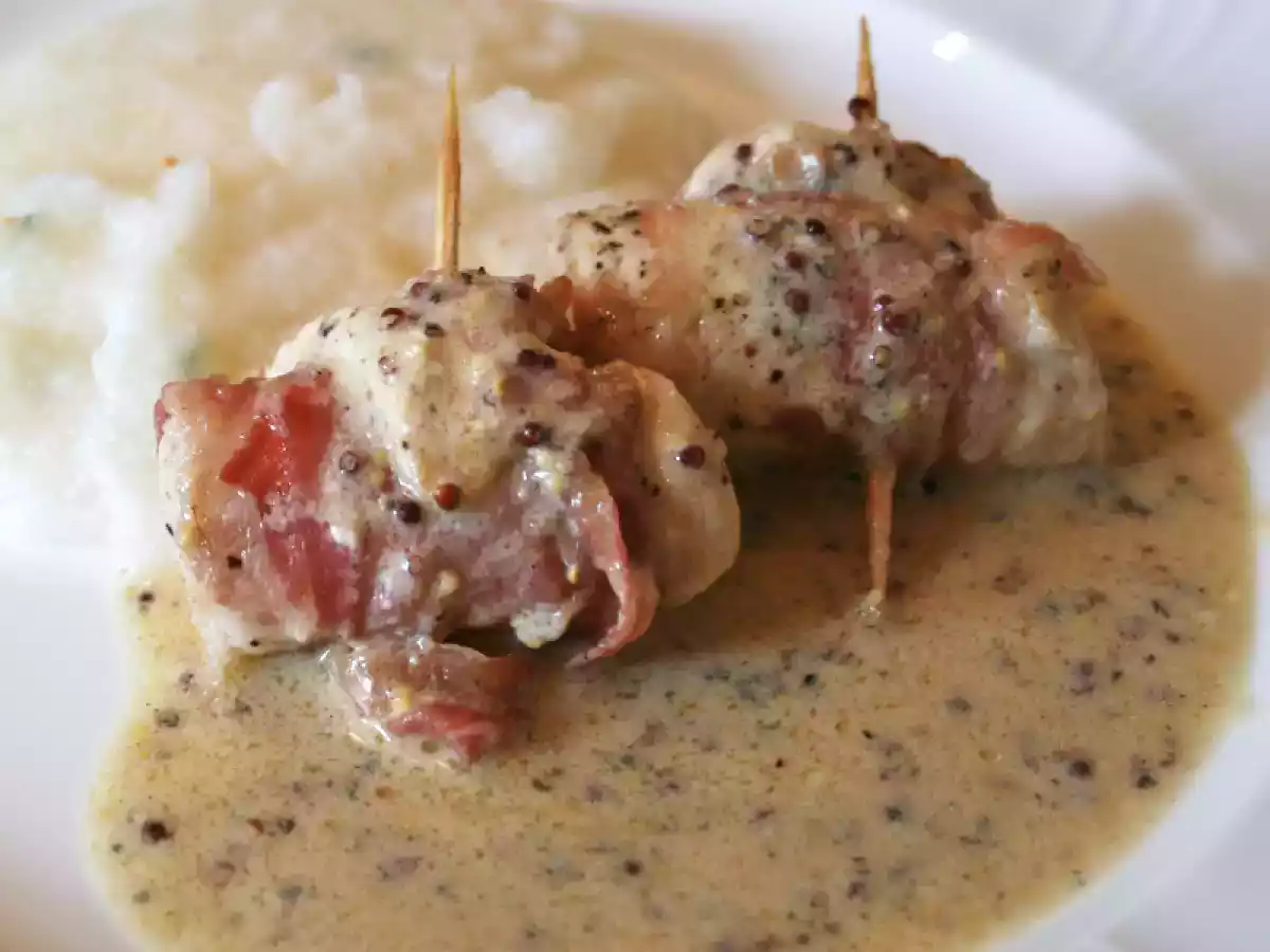 Involtini di pollo alla senape