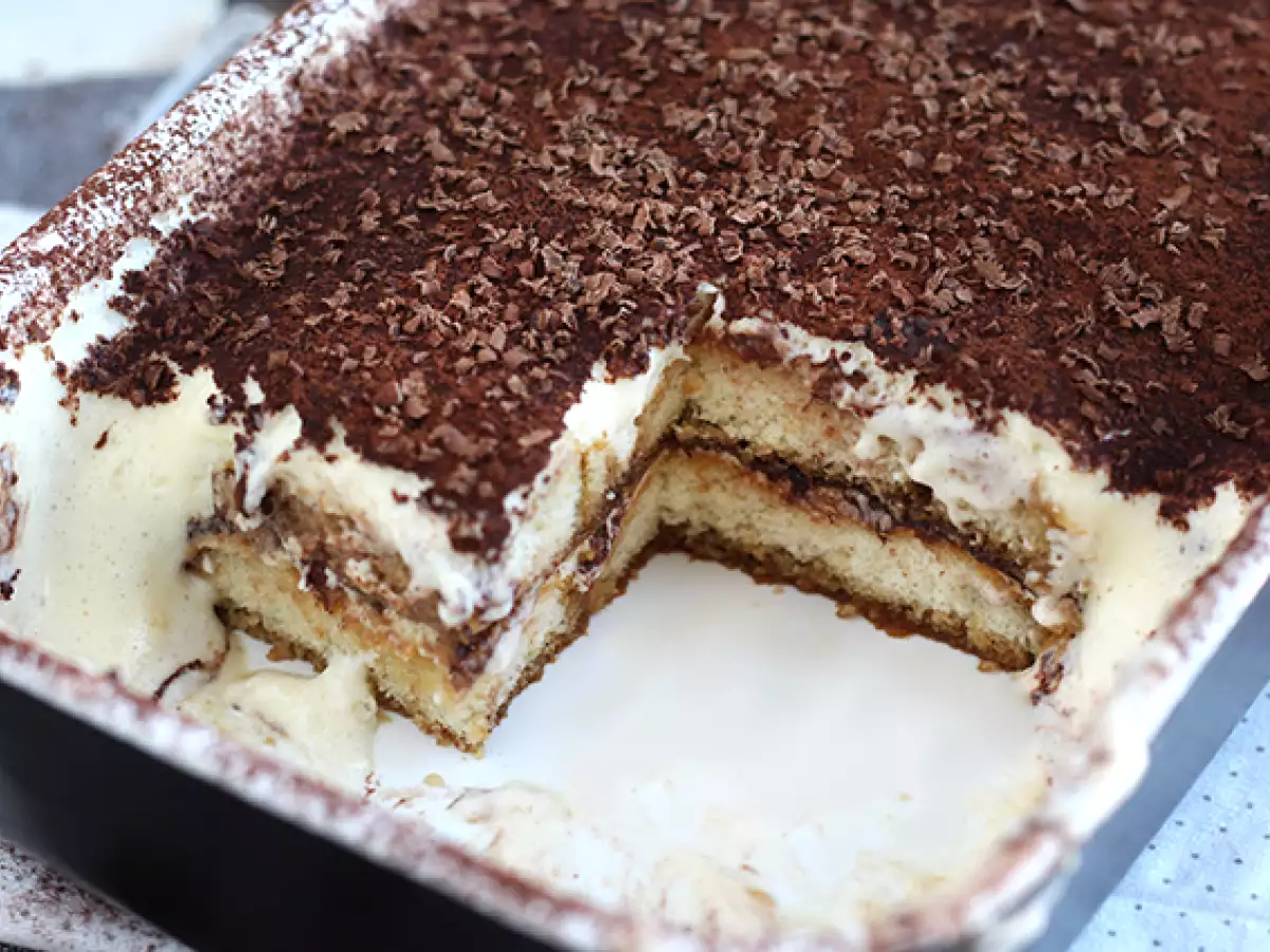 Italienisches Tiramisu : klassisches Rezept mit Mascarpone und Kaffee - foto 8