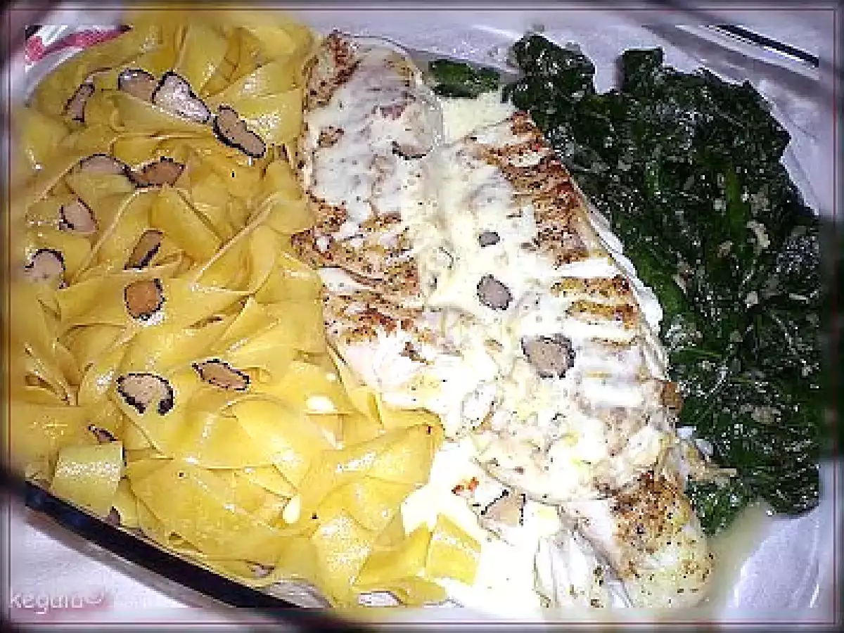 Kabeljaurückenfilet mit Zitronenbéchamel