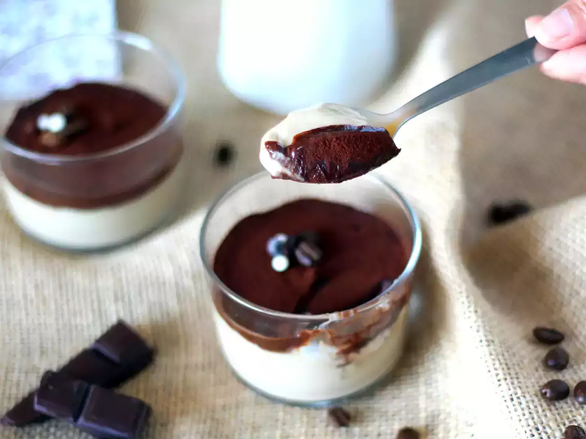 Kaffeecreme mit Ganache und Kakao - foto 2