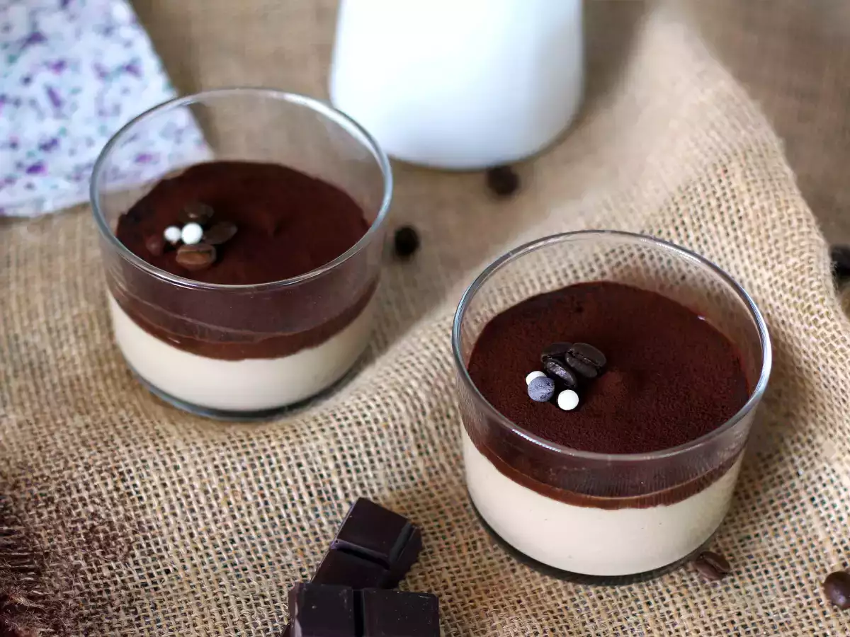 Kaffeecreme mit Ganache und Kakao - foto 3
