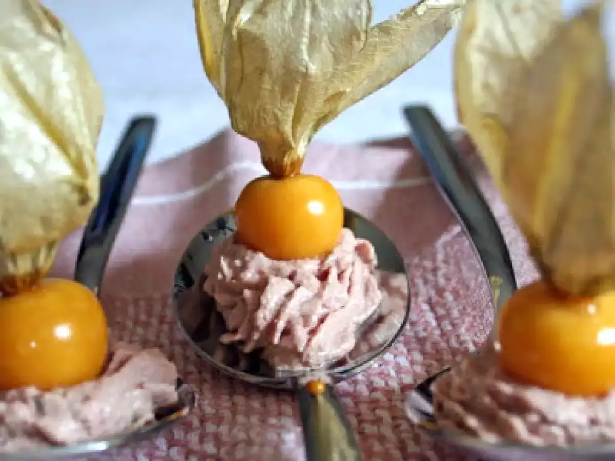 Kalbslebermousse mit Physalis - foto 2