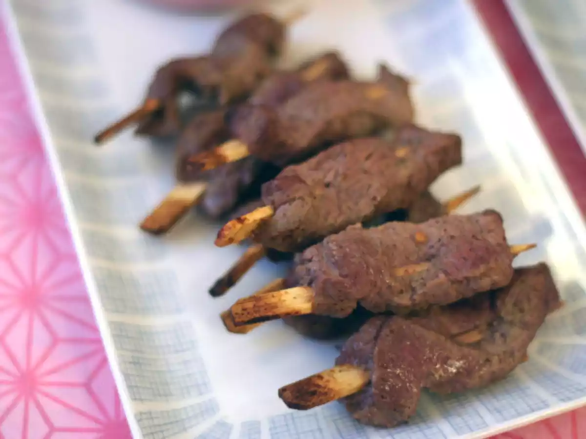 Kalbsspieße mit whiskey-sauce – oder wie manche sagen: die beste sauce EVER!