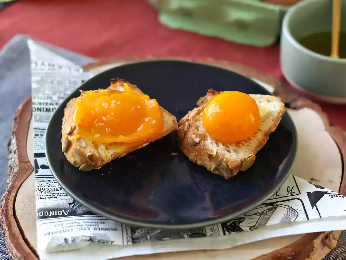 Kandierte Eigelbe mit Air Fryer als Brotaufstrich - foto 5