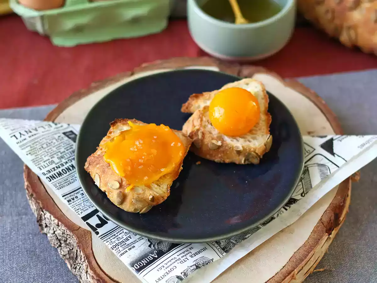 Kandierte Eigelbe mit Air Fryer als Brotaufstrich - foto 7