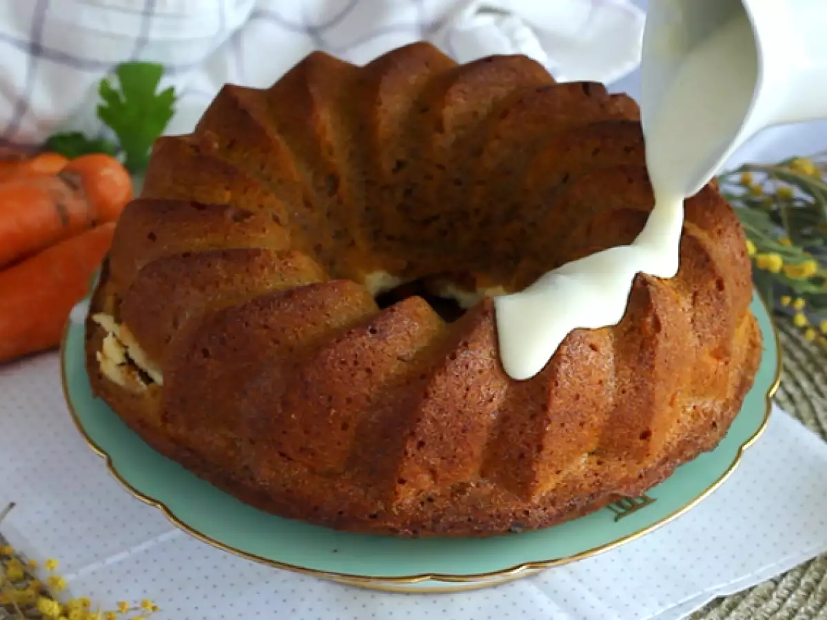 Karottenkuchen mit Cheesecake-Füllung - foto 3