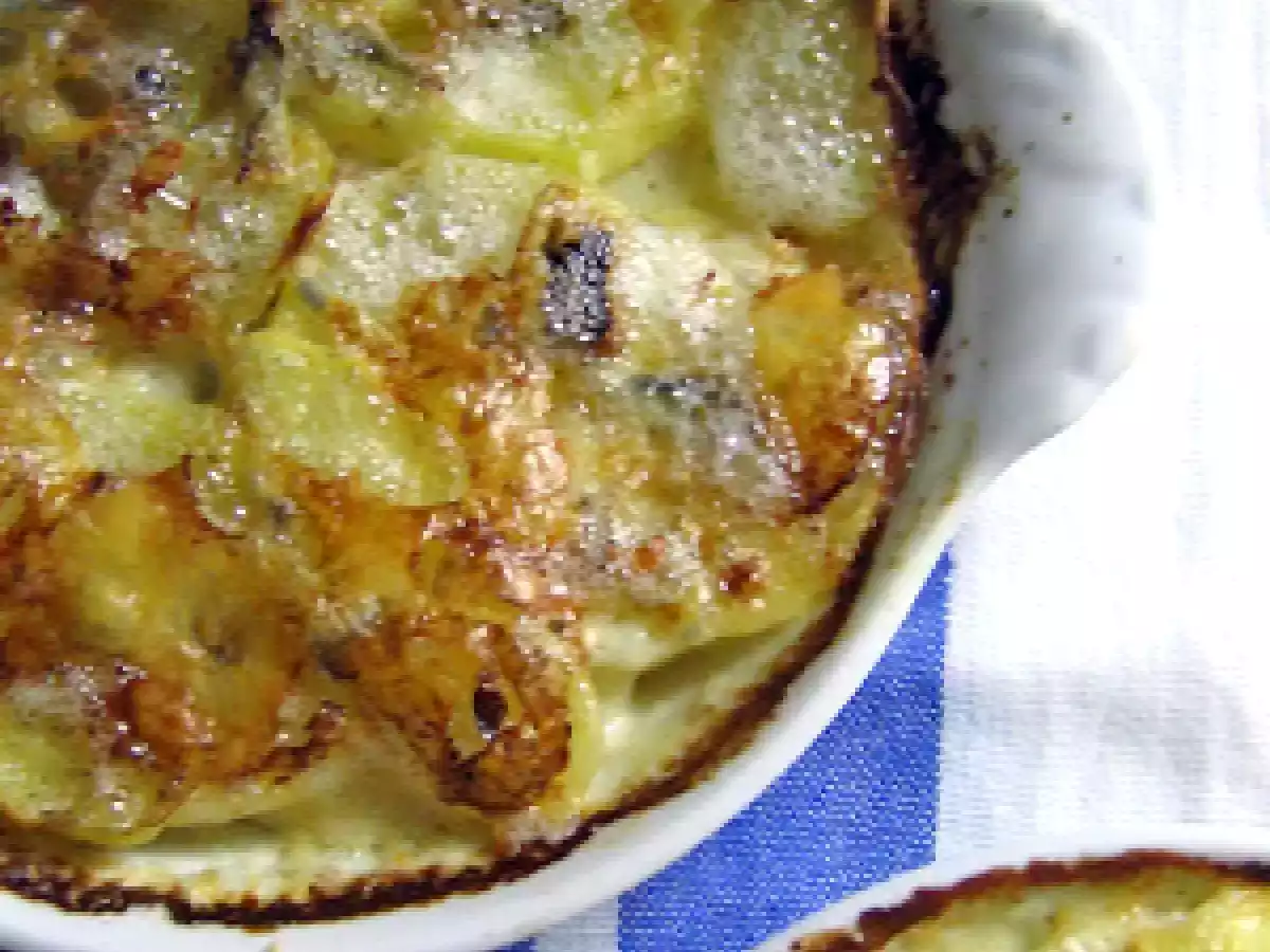 Kartoffel-Gorgonzola-Gratin