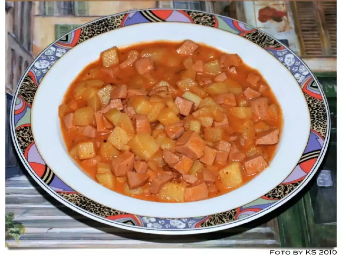 Kartoffel-Gulasch und ein frühes Mitbringsel