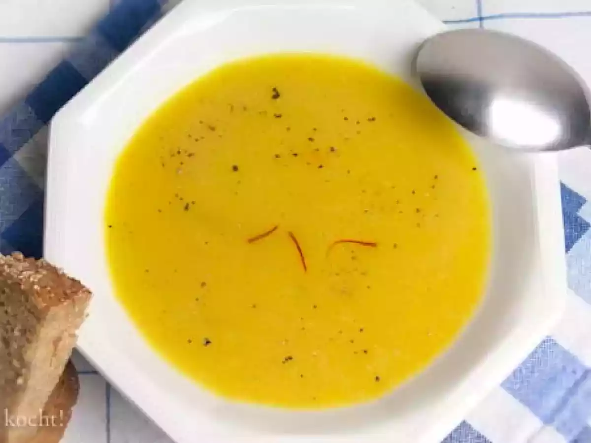 Kartoffel-Safran Suppe
