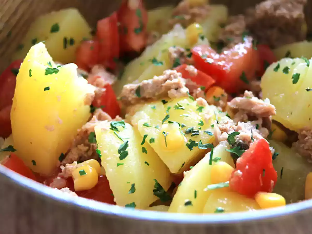 Rezept für kartoffel-thunfisch-tomatensalat