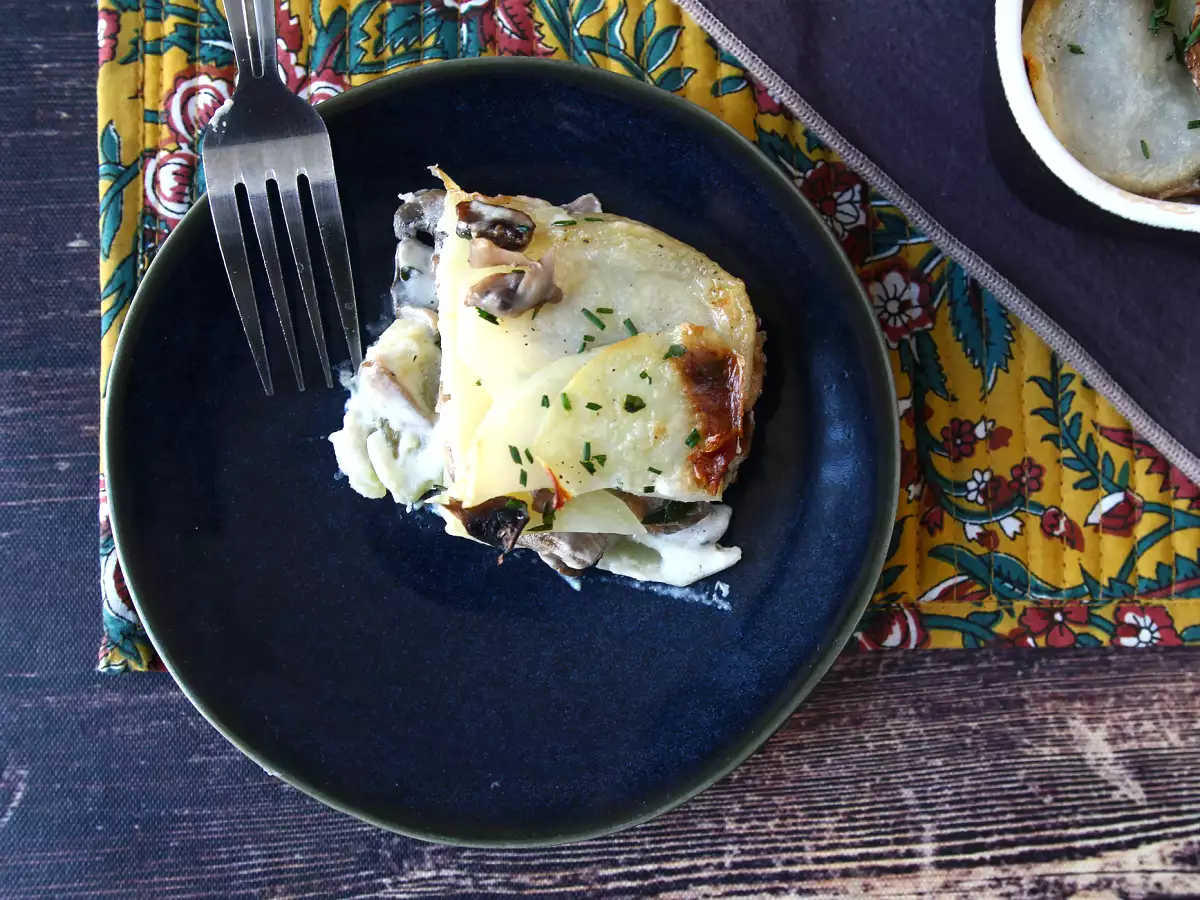 Kartoffelgratin mit Pilzen - foto 7