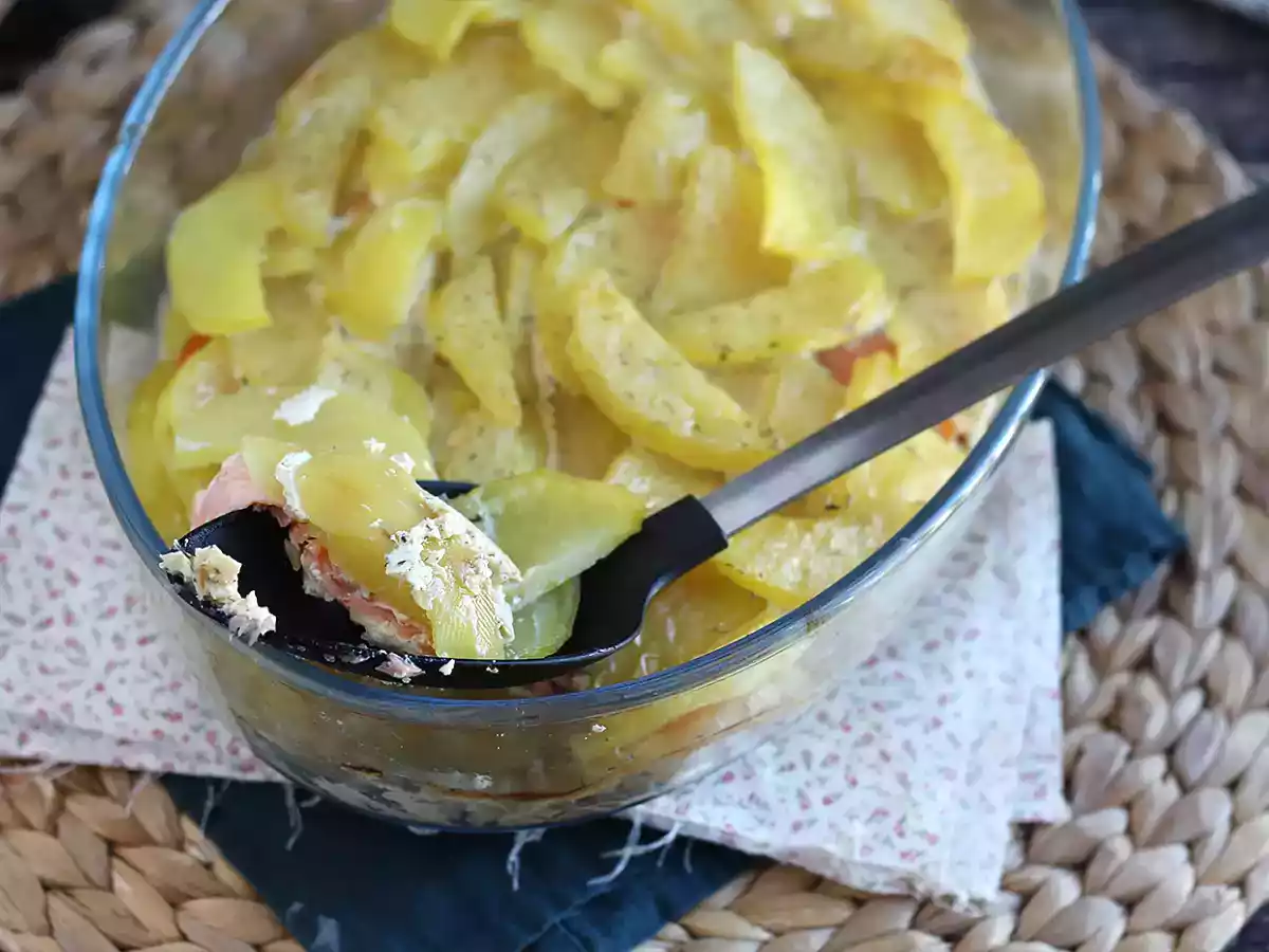 Kartoffelgratin mit Räucherlachs! - foto 3