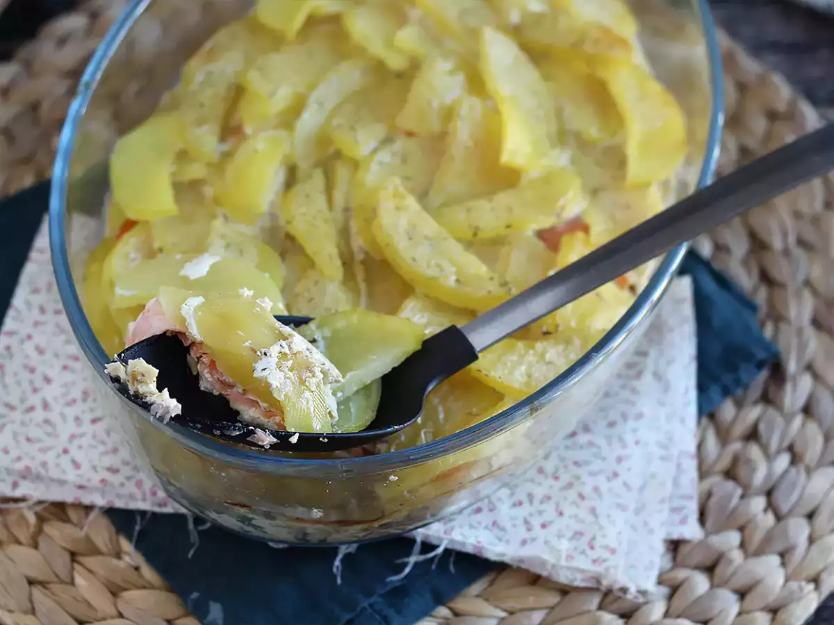 Kartoffelgratin mit Räucherlachs – gelingt immer! - foto 3