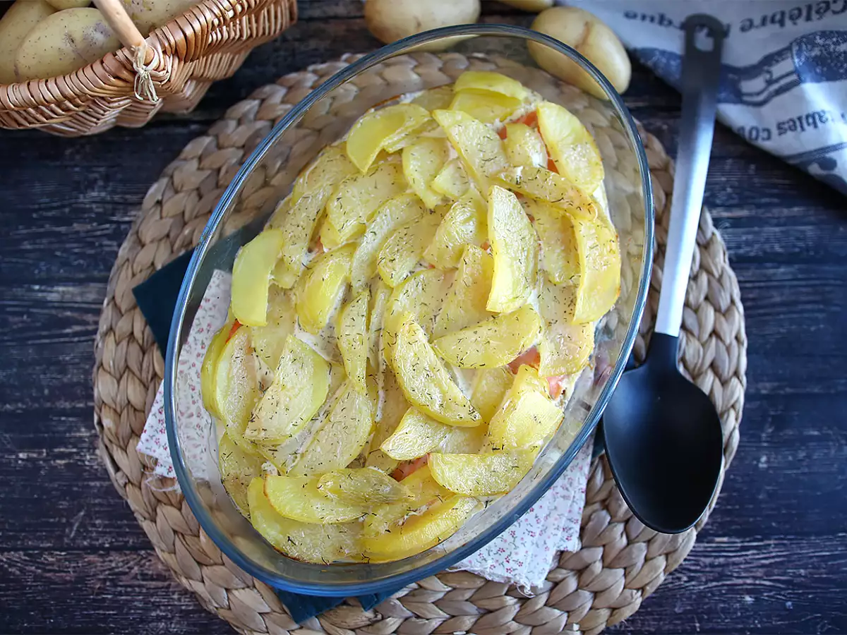 Kartoffelgratin mit Räucherlachs – gelingt immer! - foto 4