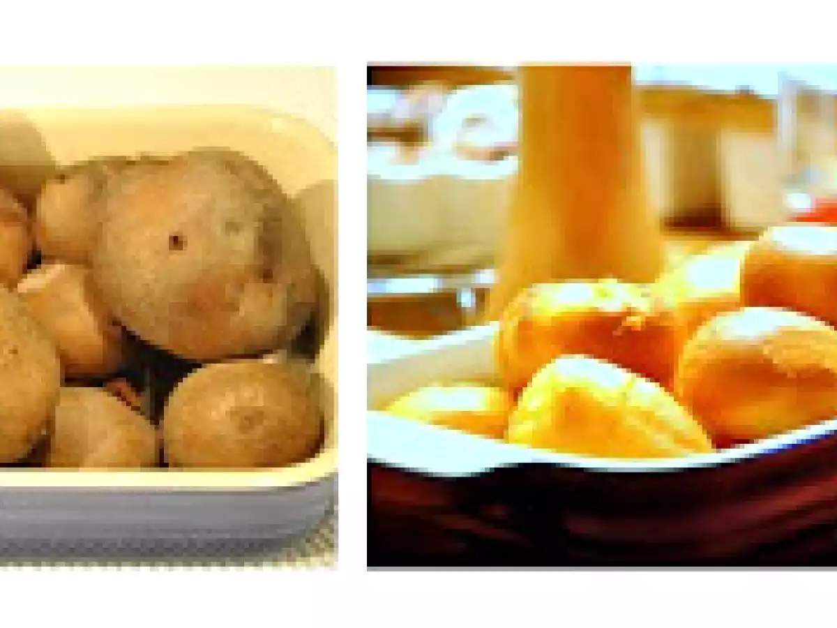 Kartoffeln mit geräuchertem Kürbiskernaioli