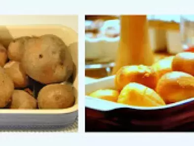 Kartoffeln mit geräuchertem Kürbiskernaioli