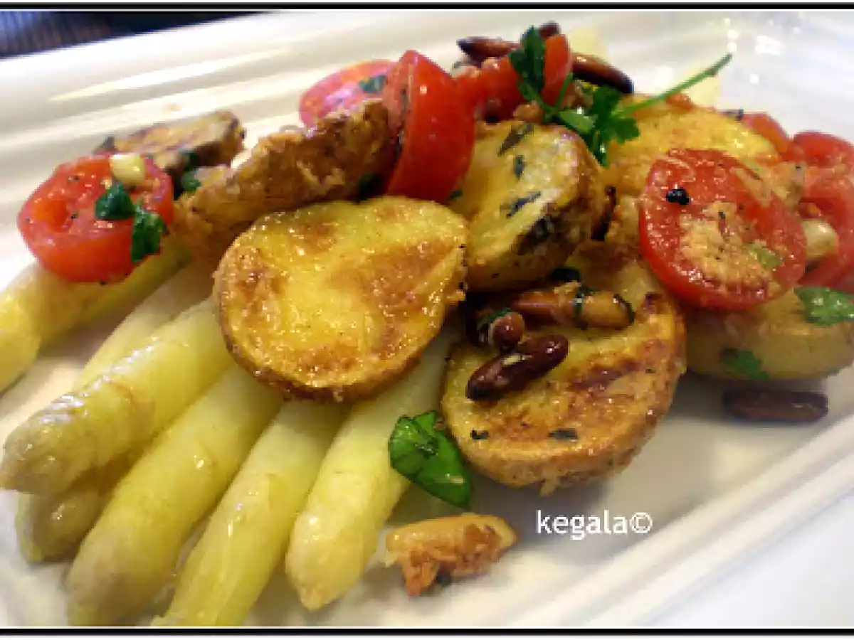 Kartoffelsalat aus dem Ofen mediterran