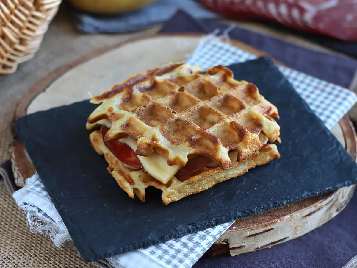 Kartoffelwaffel-Sandwich mit Raclettekäse – das ultimative Wohlfühlessen - foto 5