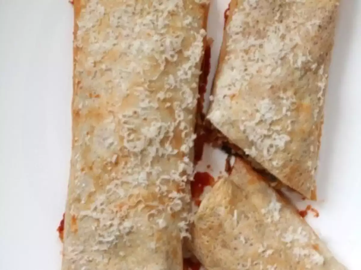 Kateressen: Crespelle mit Wirsing, Champignons und Kalbshack