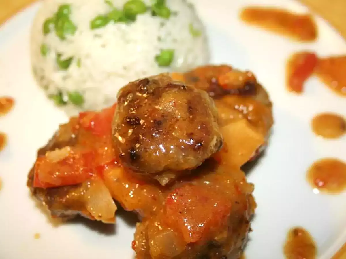 Keftedes mit Aprikosen Chutney