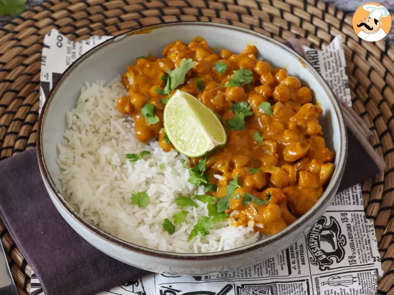 Kichererbsen-Curry, das vegane Super-Gourmet-Rezept, foto 1