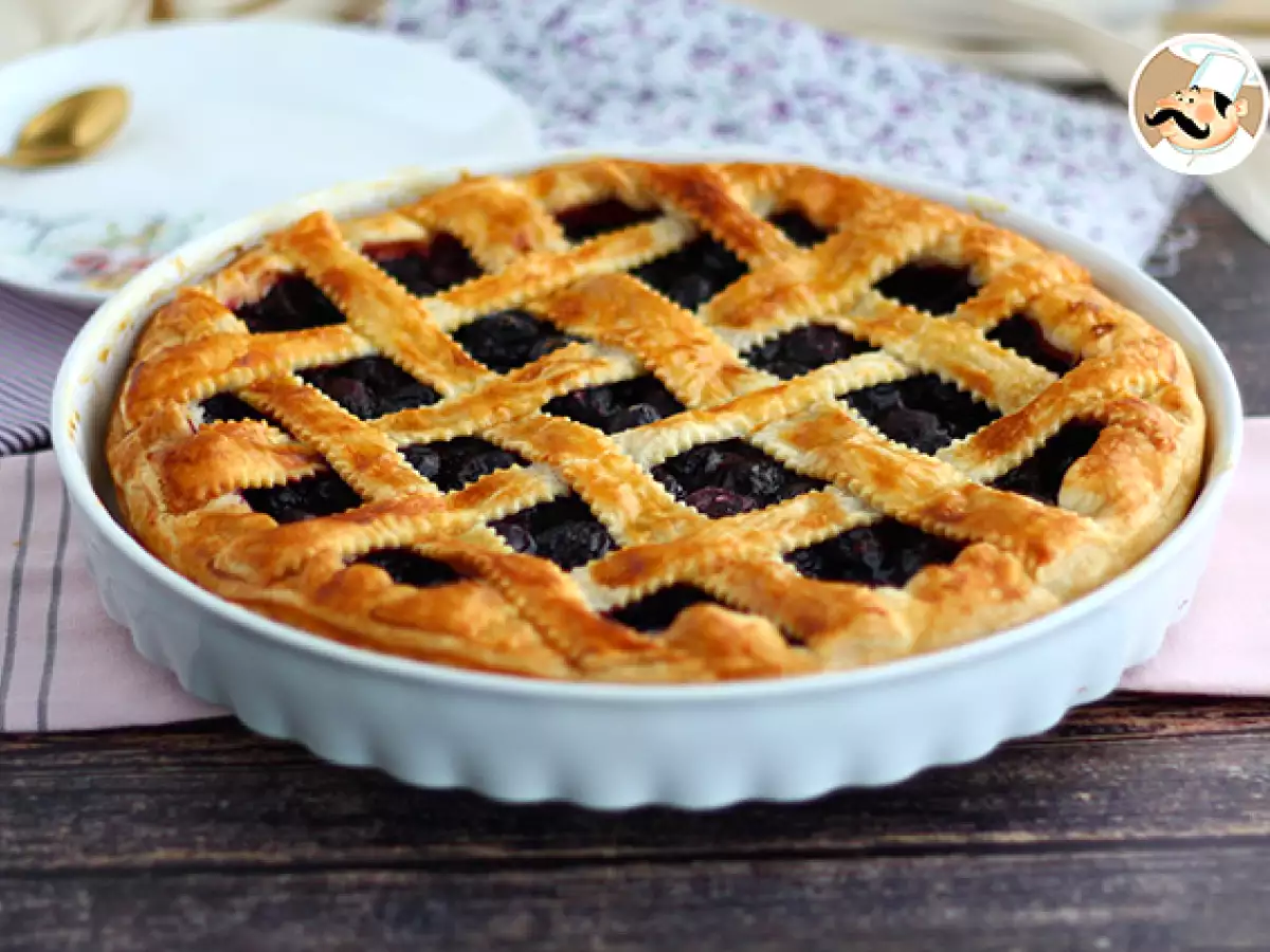 Kirsch-Blätterteigtarte
