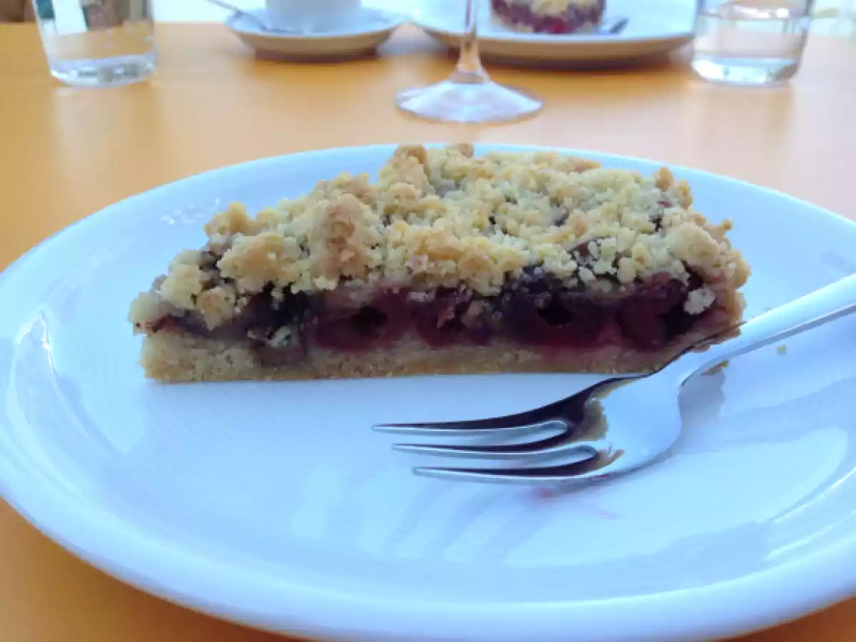 Kirsch crumble