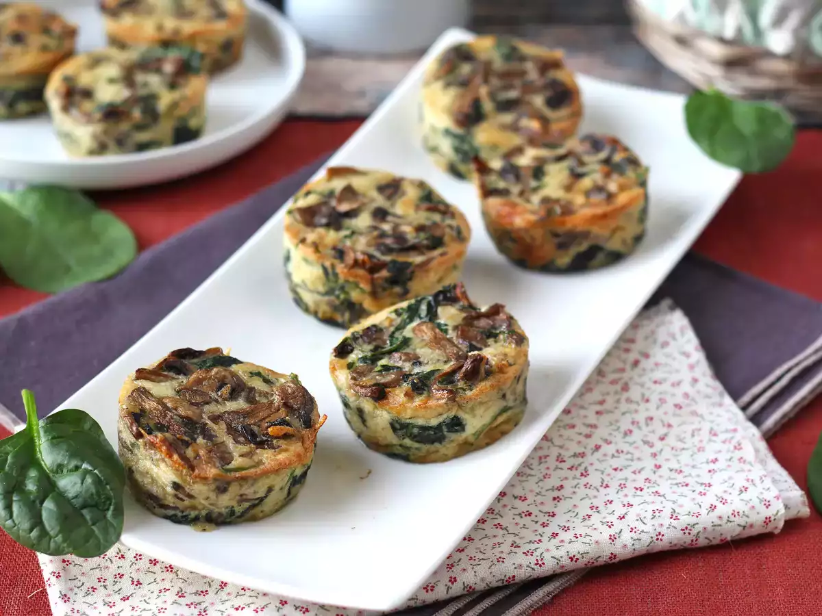 Kleine Spinat-Champignon-Flans - foto 5