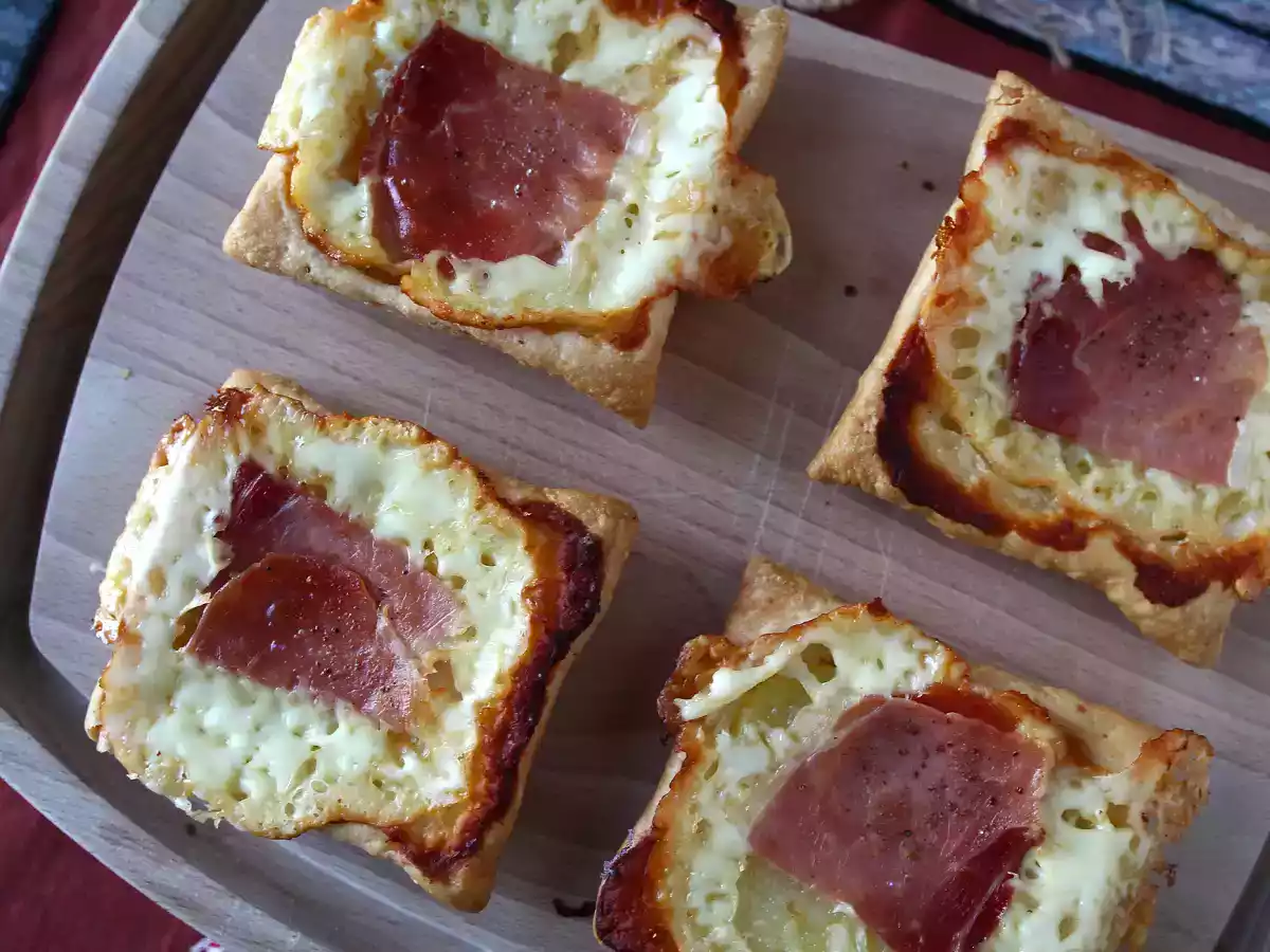 Kleine Tatin-Törtchen mit Raclette-Geschmack, in Einzelportionen - foto 2