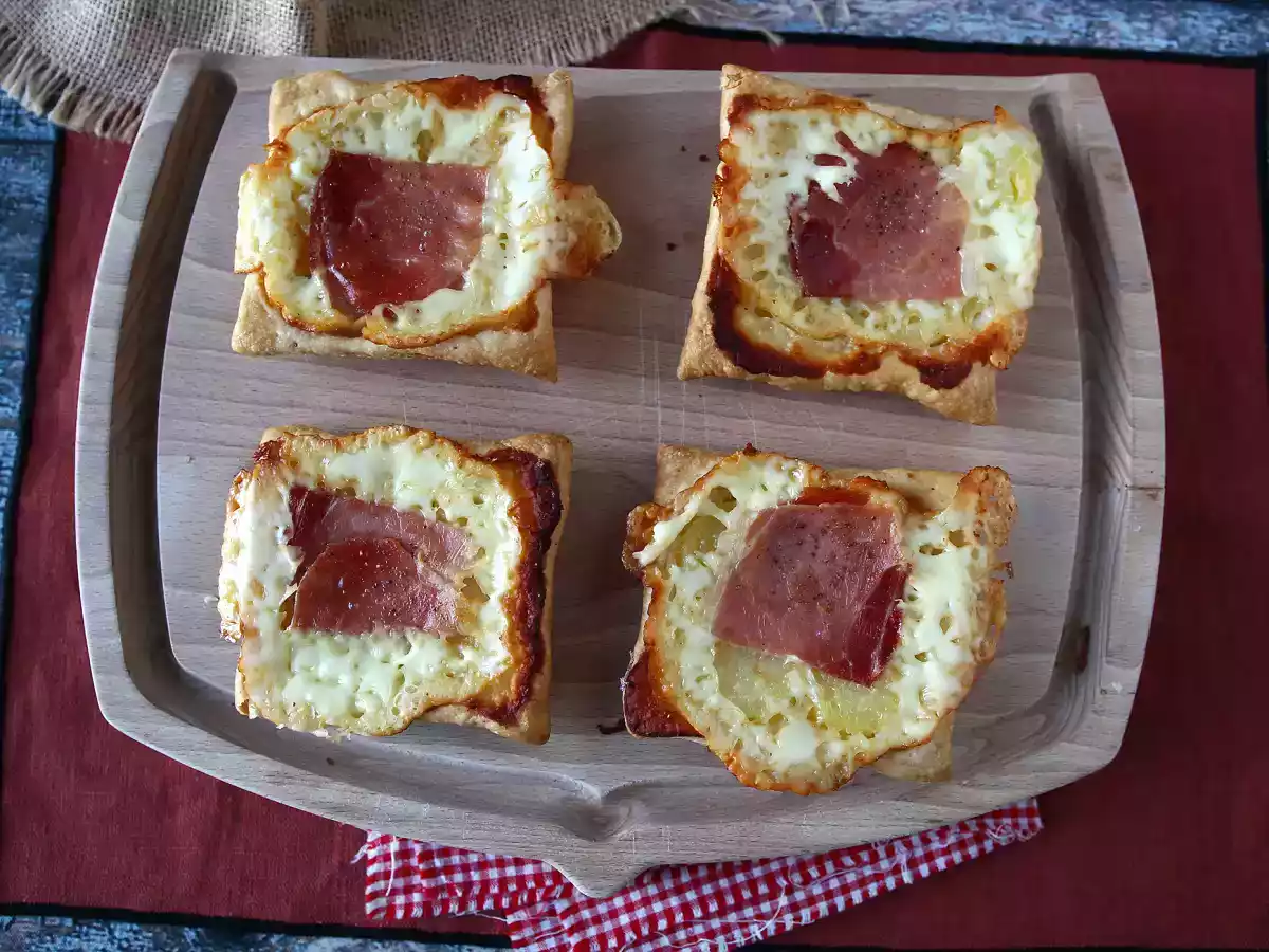 Kleine Tatin-Törtchen mit Raclette-Geschmack, in Einzelportionen - foto 6