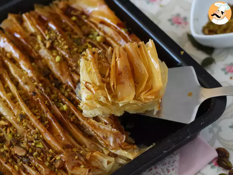 Knisterkuchen, der super knusprige und einfach zuzubereitende Kuchen – Easy Turkish Laz Borek, foto 4