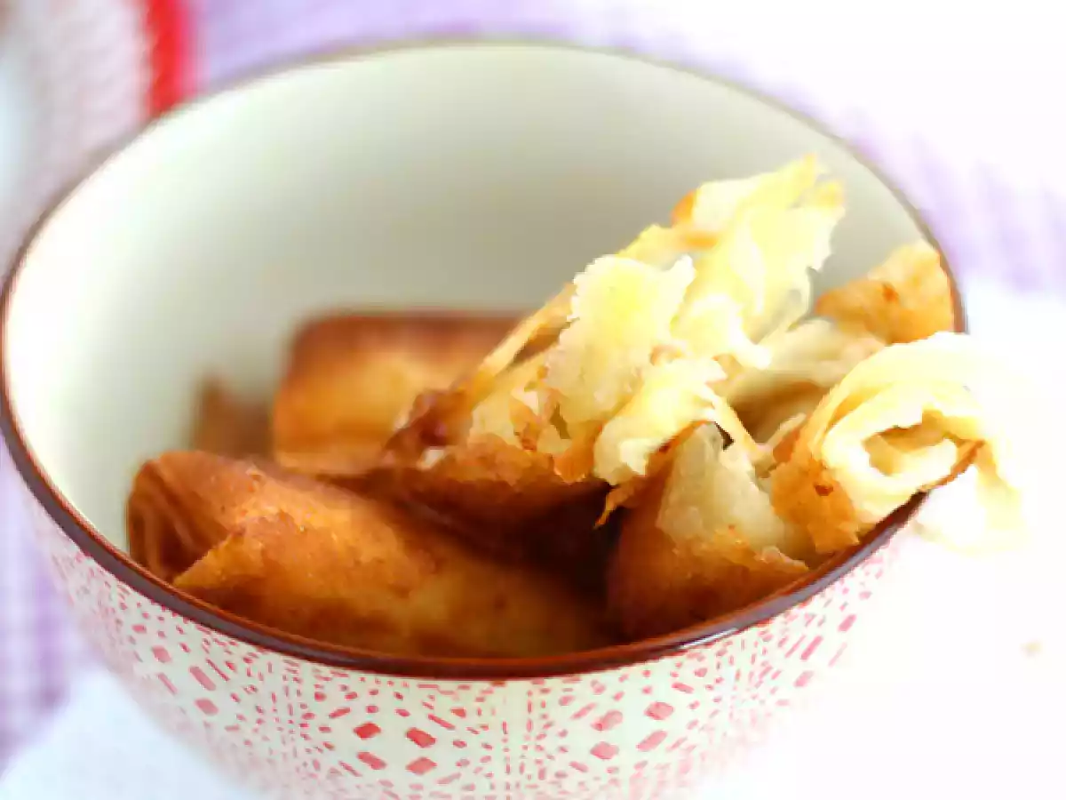 Knusprige Bananen mit Filoteig - foto 3