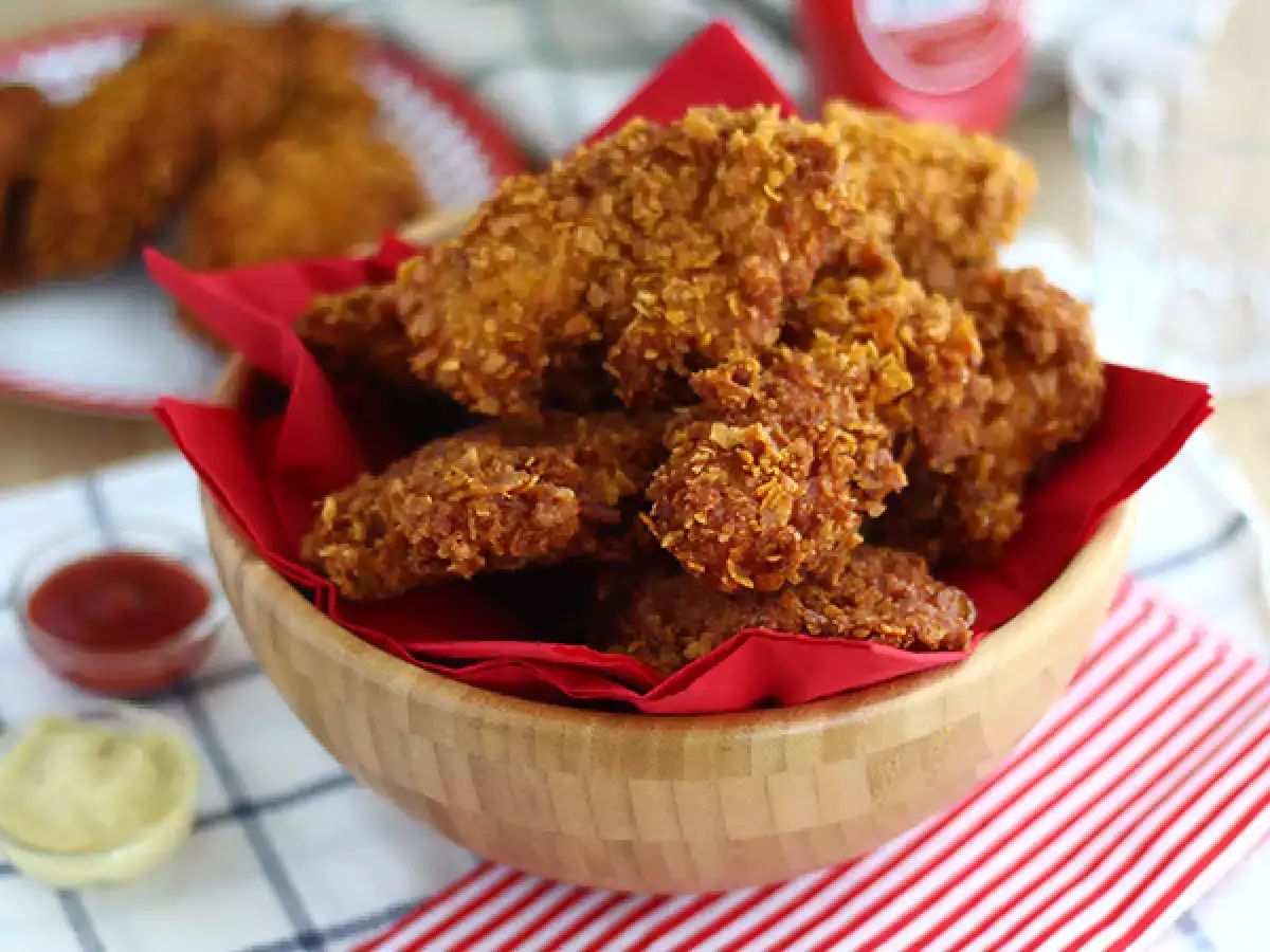 Knusprige Chicken Tenders wie bei KFC