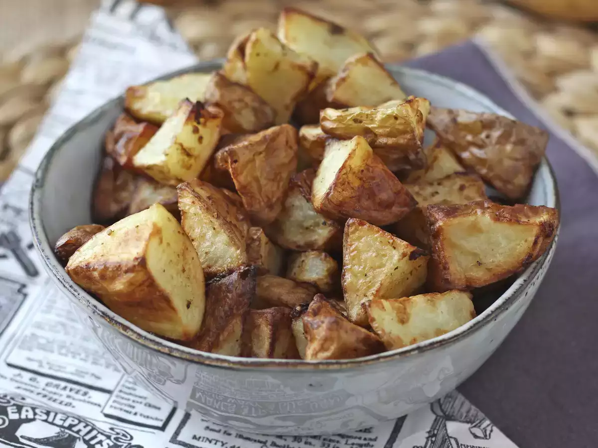 Knusprige Kartoffeln aus der Heißluftfritteuse