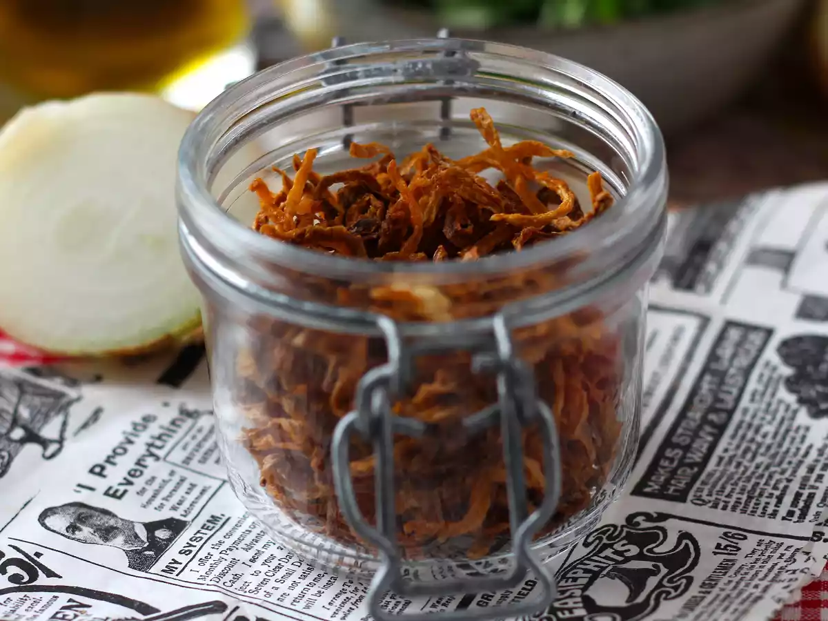 Knusprige Zwiebeln in der Heißluftfritteuse, super knusprig und lecker