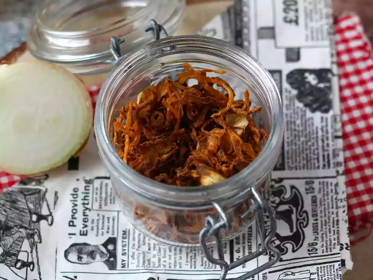 Knusprige Zwiebeln in der Heißluftfritteuse, super knusprig und lecker - foto 2