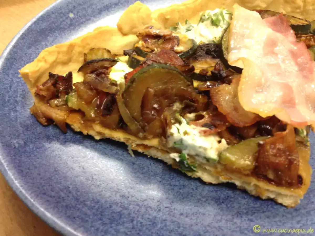 Knuspriger Zucchinikuchen – Torta croccante con zucchine