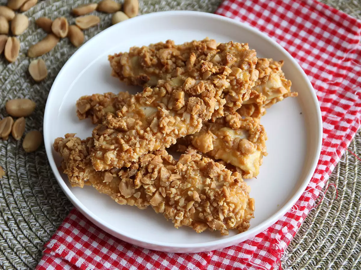 Knuspriges Erdnuss-Hähnchen aus dem Ofen - foto 4