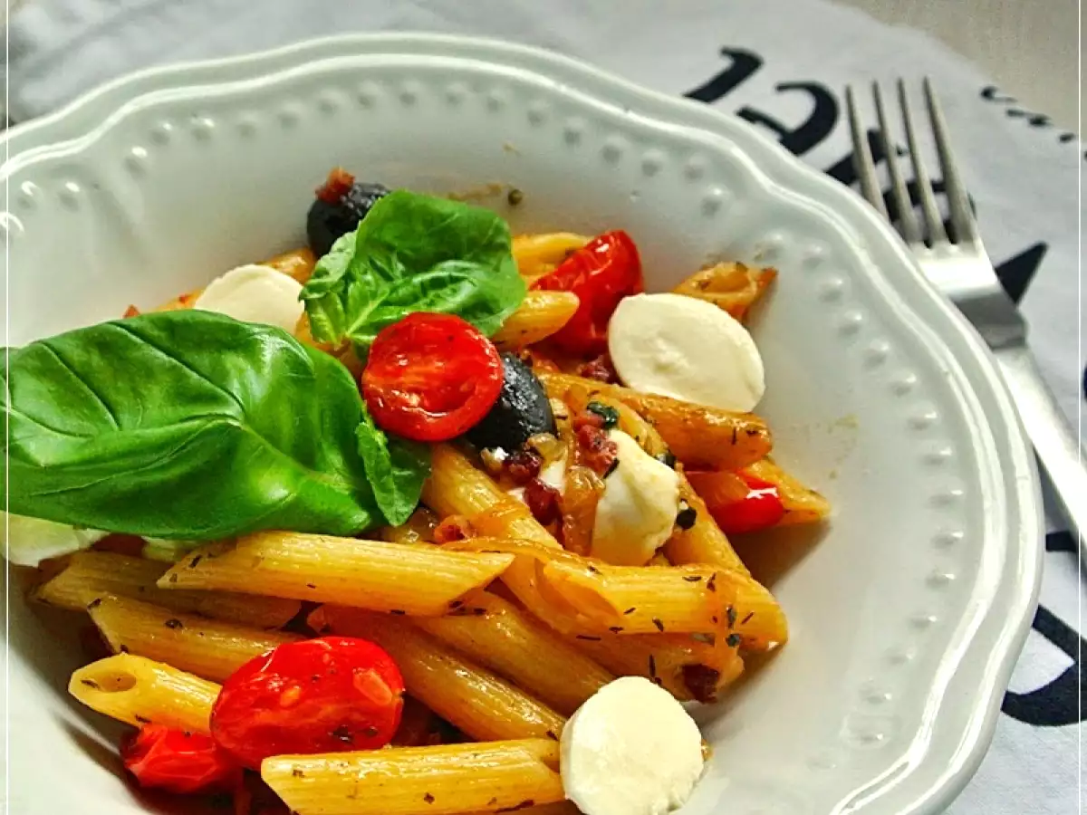 Kochen aus dem Vorrat: Nudel-Gemüse-Pfanne