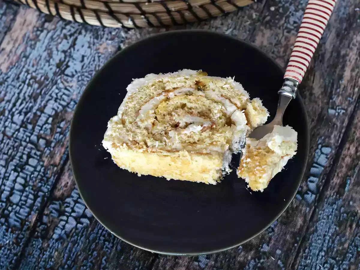 Kokos-Passionsfrucht-Rolle, perfekt als Weihnachtsstollen - foto 5