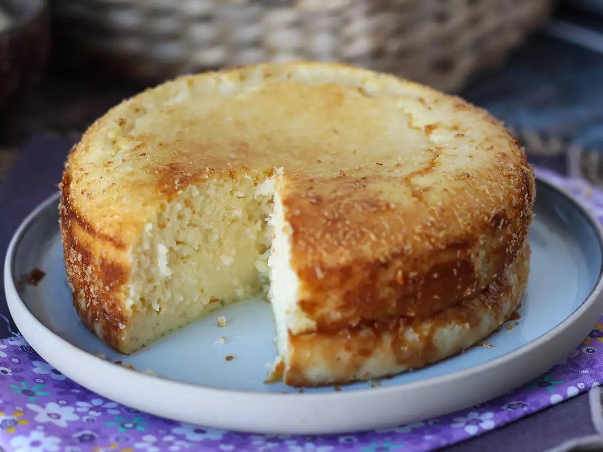 Kokos-Puddingkuchen mit Kondensmilch – einfach und zart schmelzend - foto 5